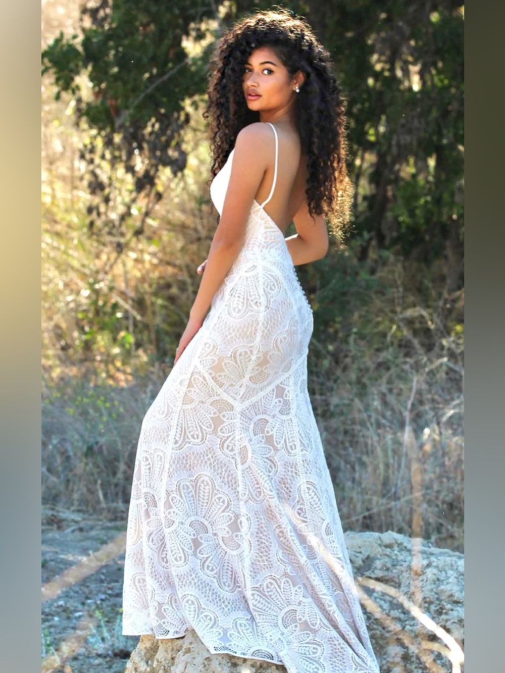 All Who Wonder Ryder Simple Lace Boho Wedding Dress With Vintage Details